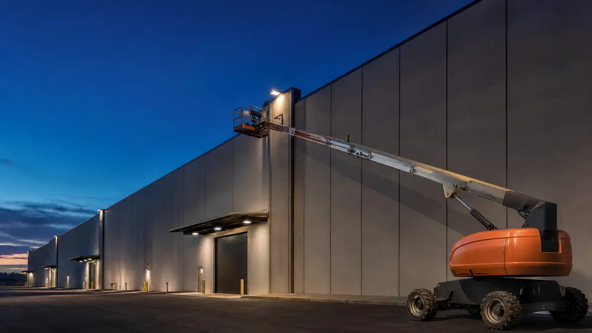 Articulating Boom Lifts jobsite access in Sacramento